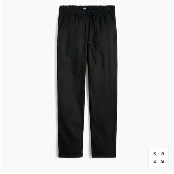 J. Crew Factory Linen-cotton Drawstring Pant - Picture 4 of 6